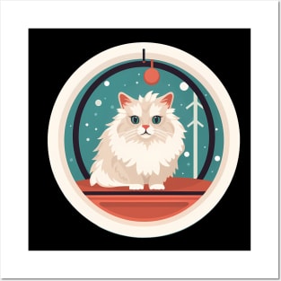 Siberian Cat Xmas Ornament, Love Cats Posters and Art